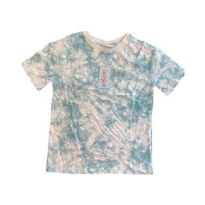 Cat & Jack Kids Green Tie Dye Short Sleeve Tie Dye Pocket T-Shirt Size S